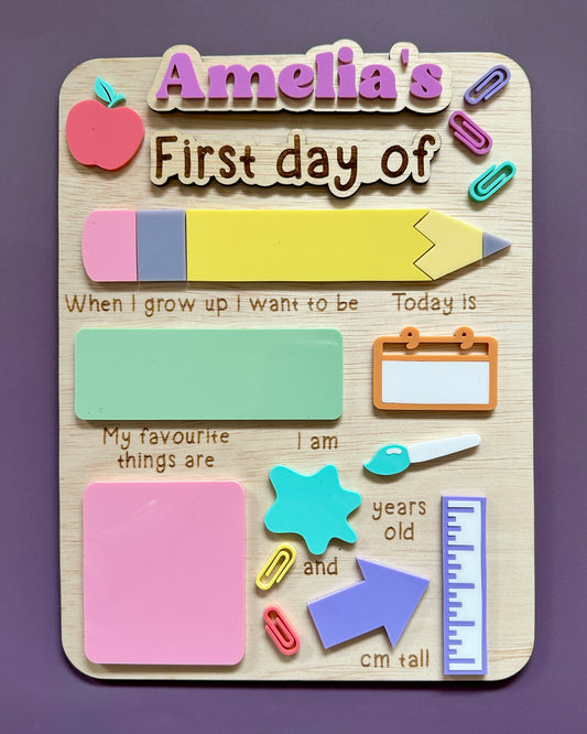 First Day of School Board - Design C