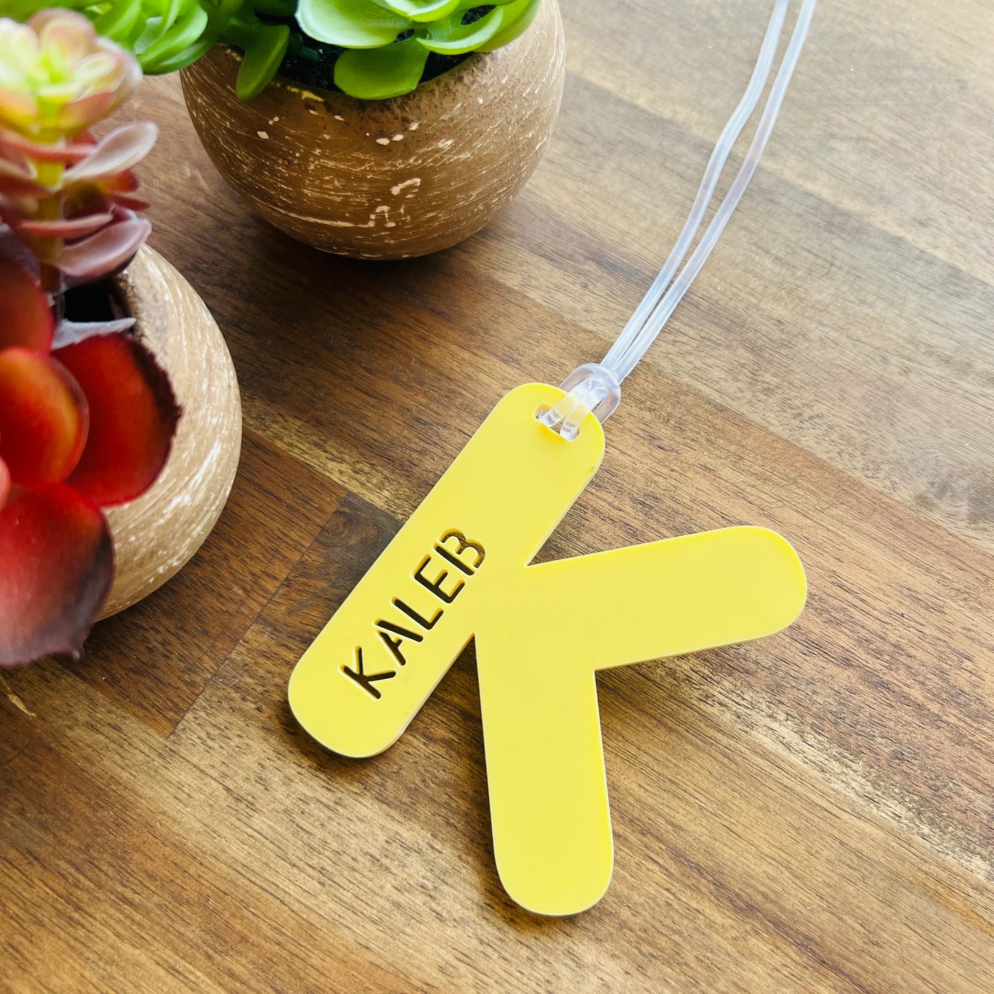 Capital Letter Bag Tag