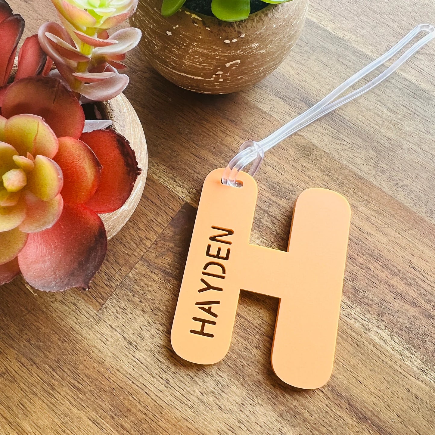 Capital Letter Bag Tag