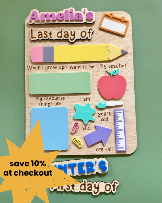 First Day of School Board - Design B