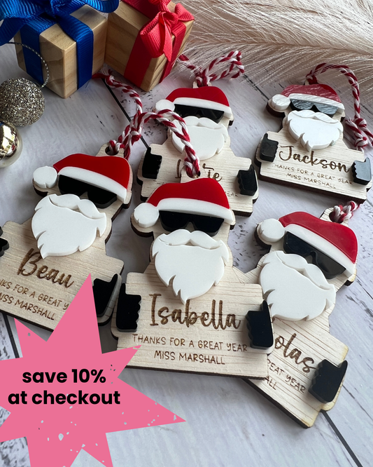 DIY Classmates Santa Ornaments Kit