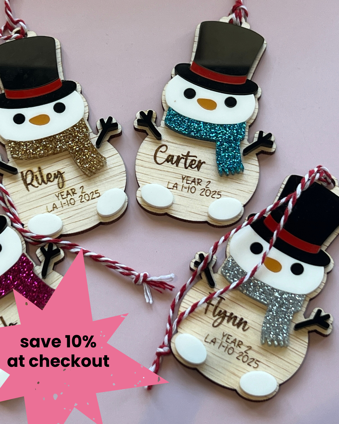 DIY Classmates Snowman Ornaments Kit