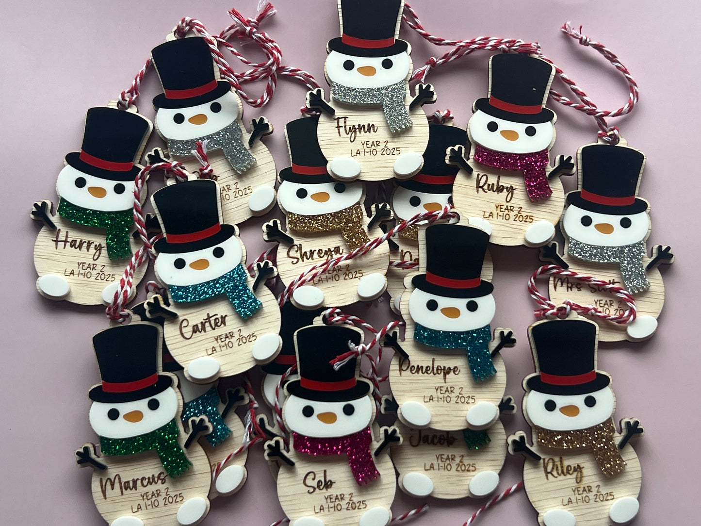 DIY Classmates Snowman Ornaments Kit