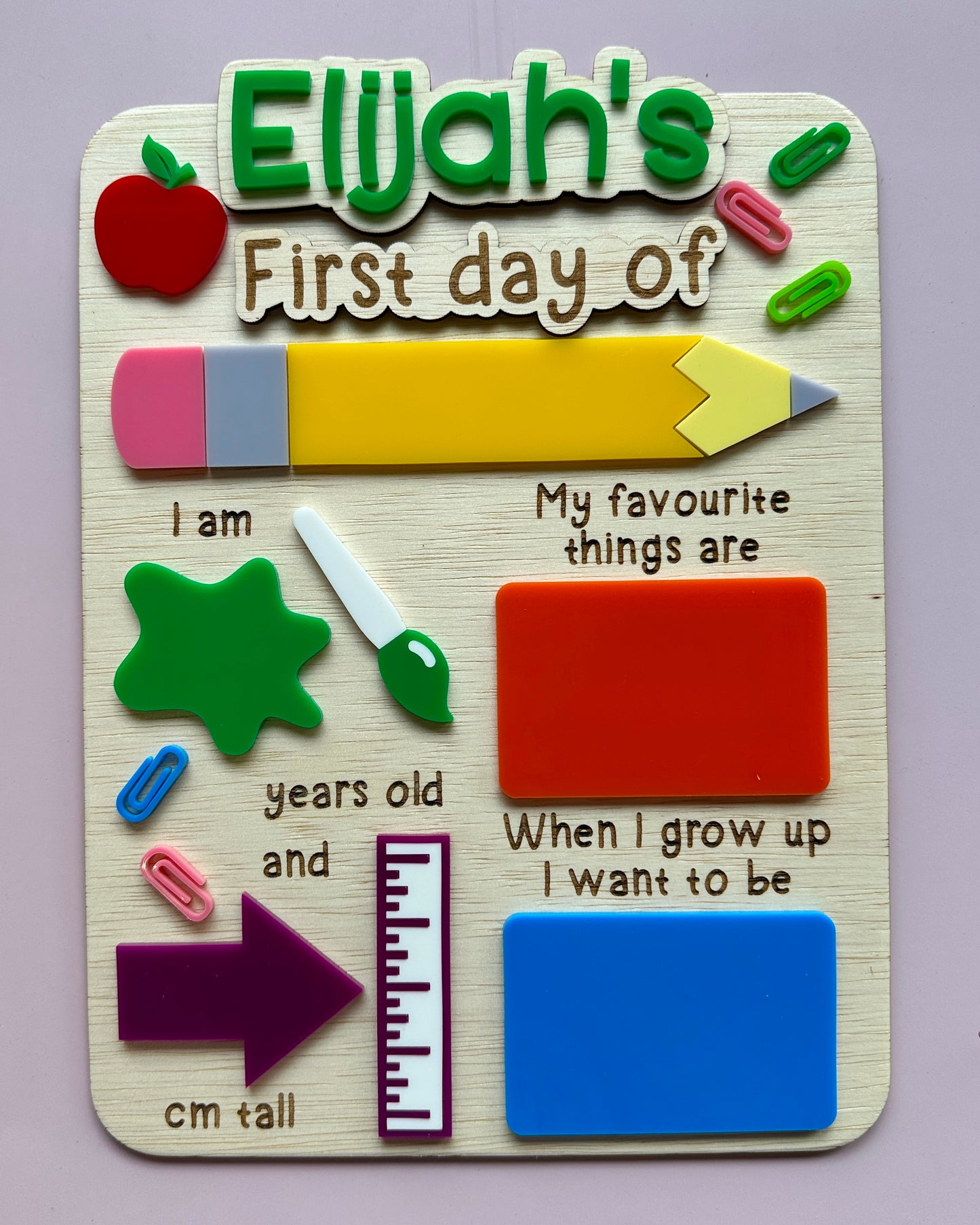 First Day of School Board - Design A