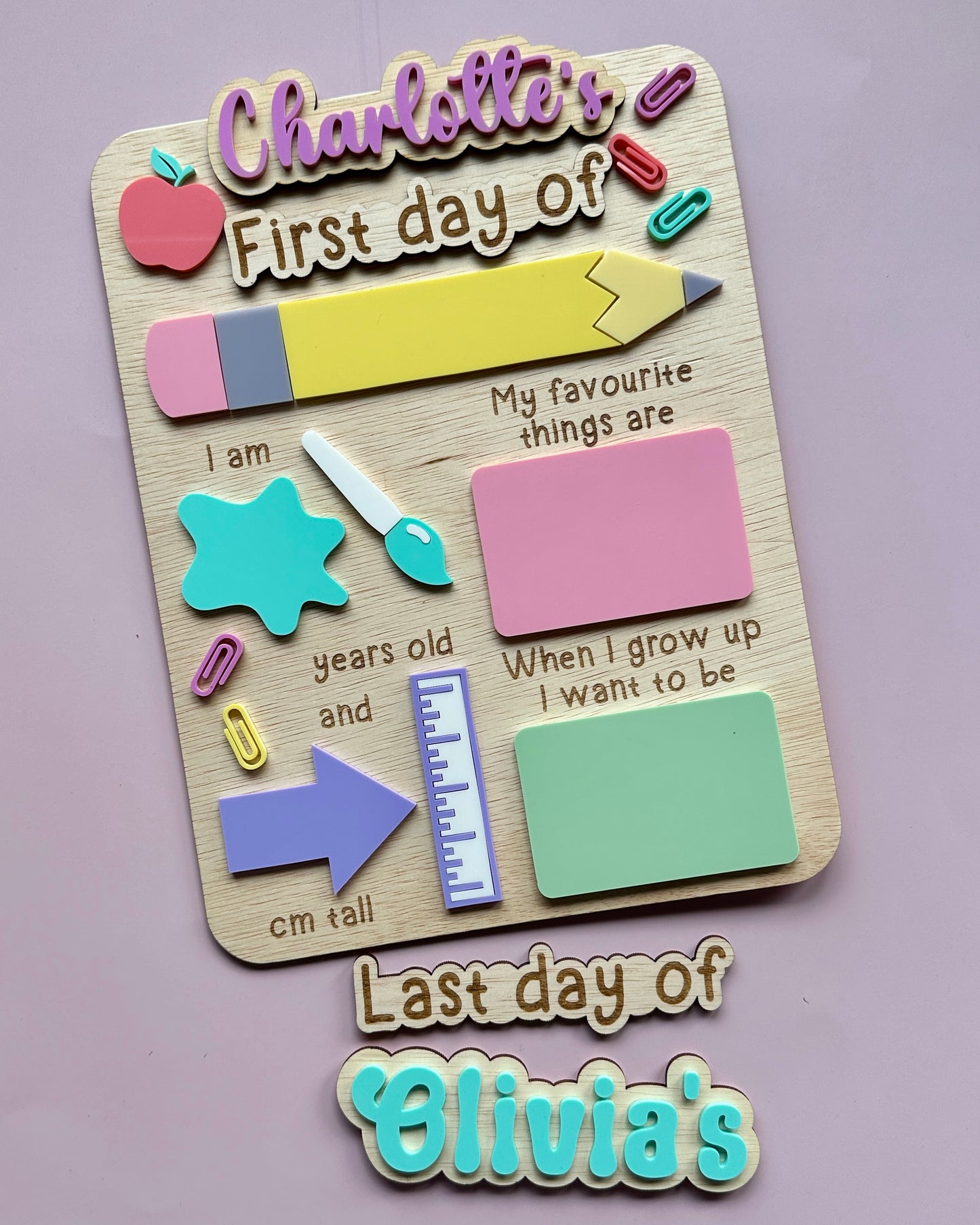 First Day of School Board - Design A