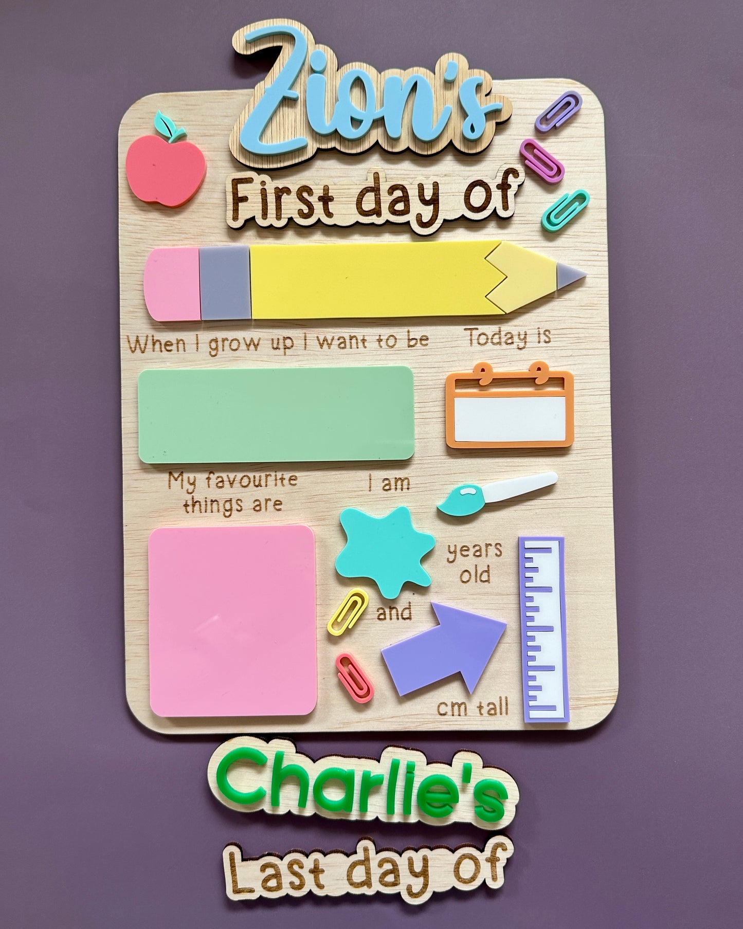 First Day of School Board - Design C