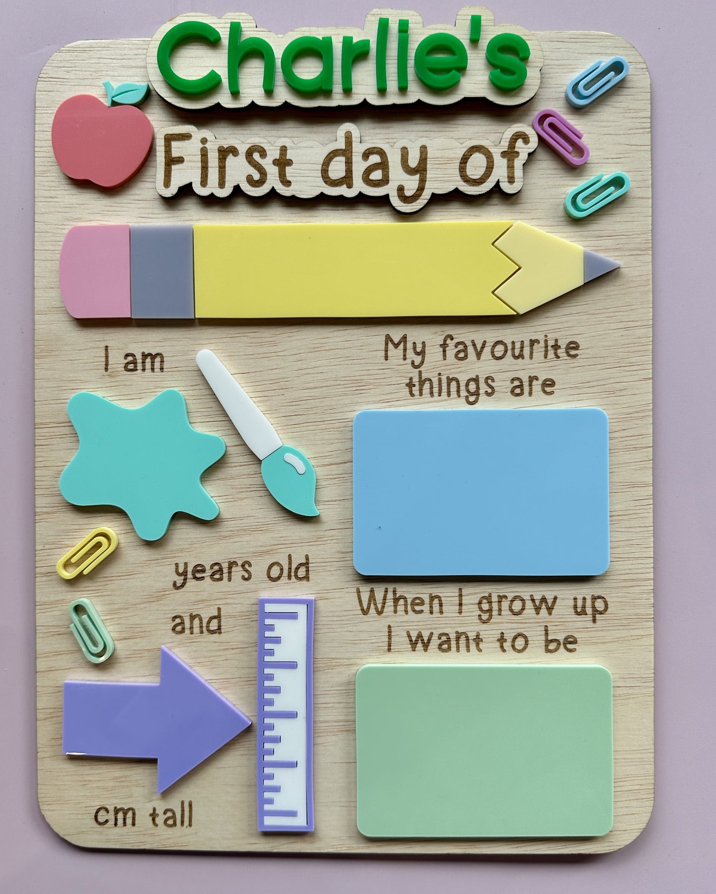 First Day of School Board - Design A
